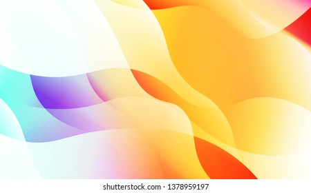 Geometric Wave Shape with Colorful Gradient Color Background Wallpaper. For Your Design Ad, Banner, Cover Page. Vector Illustration