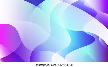 Geometric Wave Shape with Colorful Gradient Color Background Wallpaper. For Your Design Ad, Banner, Cover Page. Vector Illustration