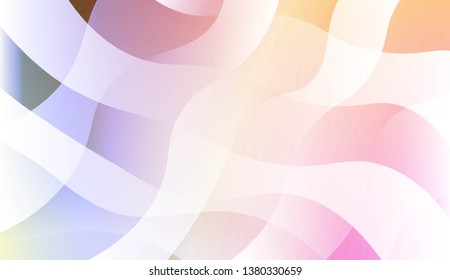 Geometric Wave Shape with Colorful Gradient Color Background Wallpaper. For Your Design Ad, Banner, Cover Page. Vector Illustration
