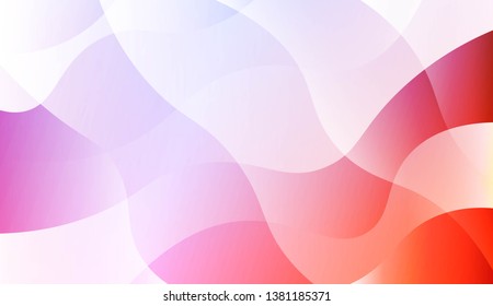 Geometric Wave Shape with Colorful Gradient Color Background Wallpaper. For Your Design Ad, Banner, Cover Page. Vector Illustration