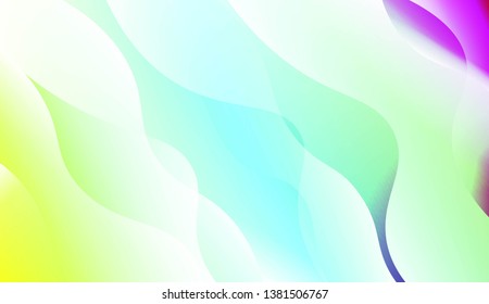 Geometric Wave Shape with Colorful Gradient Color Background Wallpaper. For Your Design Ad, Banner, Cover Page. Vector Illustration