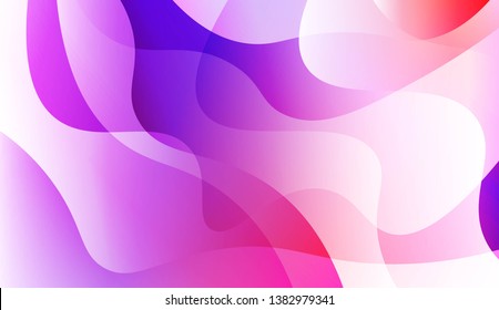 Geometric Wave Shape with Colorful Gradient Color Background Wallpaper. For Your Design Ad, Banner, Cover Page. Vector Illustration