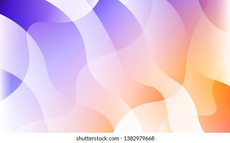 Geometric Wave Shape with Colorful Gradient Color Background Wallpaper. For Your Design Ad, Banner, Cover Page. Vector Illustration