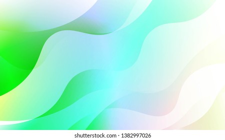 Geometric Wave Shape with Colorful Gradient Color Background Wallpaper. For Your Design Ad, Banner, Cover Page. Vector Illustration