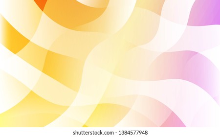 Geometric Wave Shape with Colorful Gradient Color Background Wallpaper. For Your Design Ad, Banner, Cover Page. Vector Illustration
