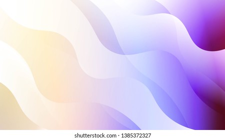Geometric Wave Shape with Colorful Gradient Color Background Wallpaper. For Your Design Ad, Banner, Cover Page. Vector Illustration