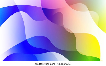 Geometric Wave Shape with Colorful Gradient Color Background Wallpaper. For Your Design Ad, Banner, Cover Page. Vector Illustration