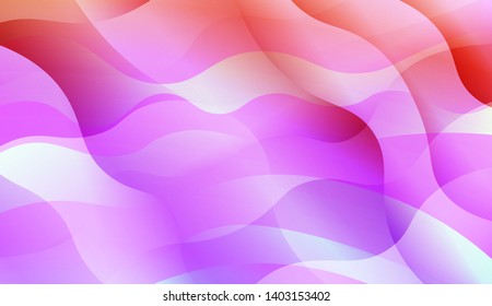 Geometric Wave Shape with Colorful Gradient Color Background Wallpaper. Vector Illustration
