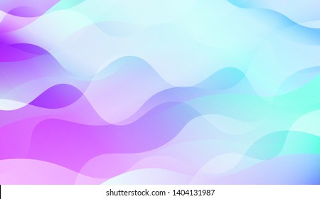 Geometric Wave Shape with Colorful Gradient Color Background Wallpaper. Vector Illustration