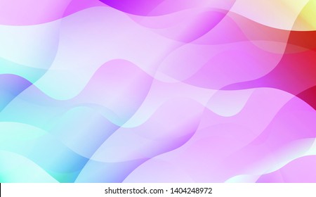 Geometric Wave Shape with Colorful Gradient Color Background Wallpaper. Vector Illustration