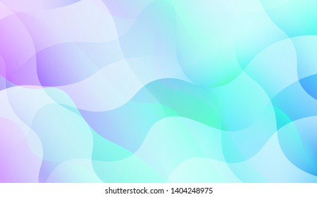 Geometric Wave Shape with Colorful Gradient Color Background Wallpaper. Vector Illustration