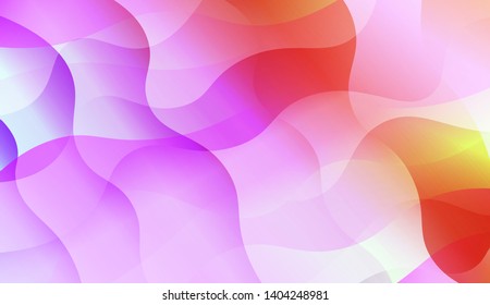 Geometric Wave Shape with Colorful Gradient Color Background Wallpaper. Vector Illustration