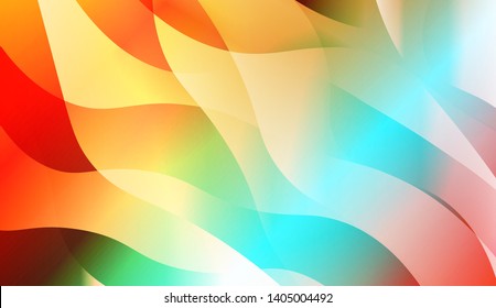 Geometric Wave Shape with Colorful Gradient Color Background Wallpaper. Vector Illustration