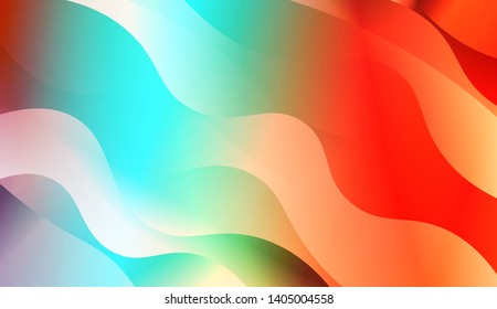 Geometric Wave Shape with Colorful Gradient Color Background Wallpaper. Vector Illustration