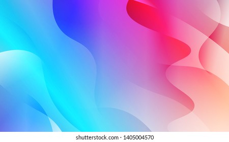 Geometric Wave Shape with Colorful Gradient Color Background Wallpaper. Vector Illustration