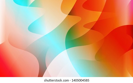 Geometric Wave Shape with Colorful Gradient Color Background Wallpaper. Vector Illustration