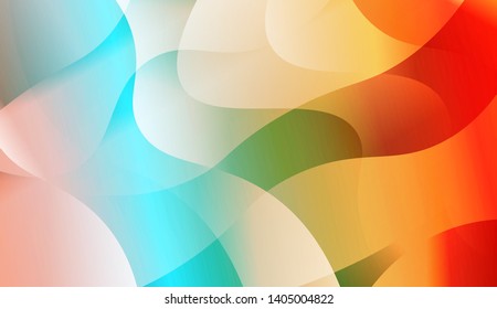 Geometric Wave Shape with Colorful Gradient Color Background Wallpaper. Vector Illustration