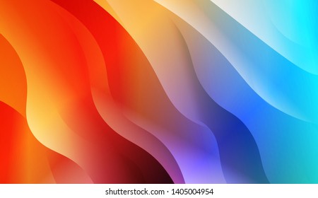 Geometric Wave Shape with Colorful Gradient Color Background Wallpaper. Vector Illustration