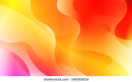 Geometric Wave Shape with Colorful Gradient Color Background Wallpaper. Vector Illustration