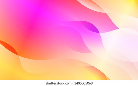 Geometric Wave Shape with Colorful Gradient Color Background Wallpaper. Vector Illustration