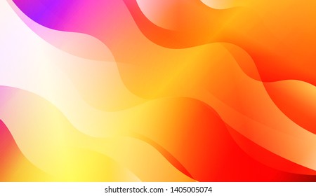 Geometric Wave Shape with Colorful Gradient Color Background Wallpaper. Vector Illustration