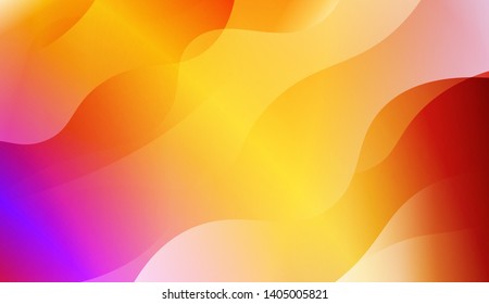 Geometric Wave Shape with Colorful Gradient Color Background Wallpaper. Vector Illustration