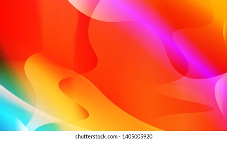 Geometric Wave Shape with Colorful Gradient Color Background Wallpaper. Vector Illustration
