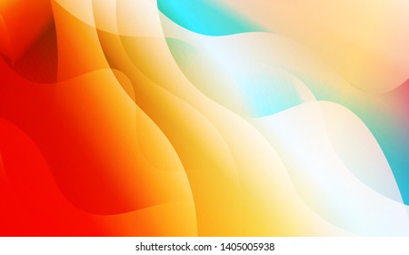 Geometric Wave Shape with Colorful Gradient Color Background Wallpaper. Vector Illustration