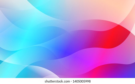 Geometric Wave Shape with Colorful Gradient Color Background Wallpaper. Vector Illustration