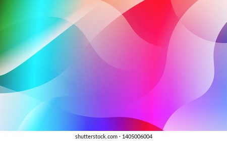 Geometric Wave Shape with Colorful Gradient Color Background Wallpaper. Vector Illustration