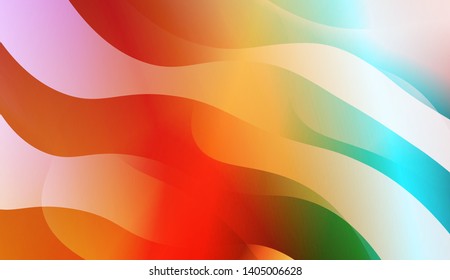 Geometric Wave Shape with Colorful Gradient Color Background Wallpaper. Vector Illustration