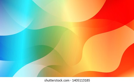 Geometric Wave Shape with Colorful Gradient Color Background Wallpaper. Vector Illustration