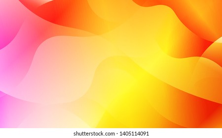 Geometric Wave Shape with Colorful Gradient Color Background Wallpaper. Vector Illustration