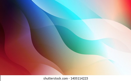 Geometric Wave Shape with Colorful Gradient Color Background Wallpaper. Vector Illustration