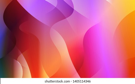 Geometric Wave Shape with Colorful Gradient Color Background Wallpaper. Vector Illustration