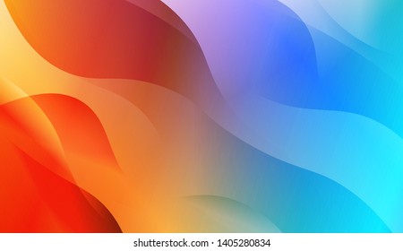 Geometric Wave Shape with Colorful Gradient Color Background Wallpaper. Vector Illustration