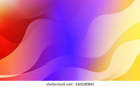 Geometric Wave Shape with Colorful Gradient Color Background Wallpaper. Vector Illustration