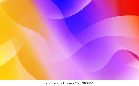 Geometric Wave Shape with Colorful Gradient Color Background Wallpaper. Vector Illustration