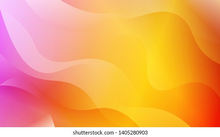 Geometric Wave Shape with Colorful Gradient Color Background Wallpaper. Vector Illustration