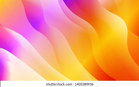 Geometric Wave Shape with Colorful Gradient Color Background Wallpaper. Vector Illustration