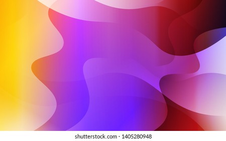 Geometric Wave Shape with Colorful Gradient Color Background Wallpaper. Vector Illustration