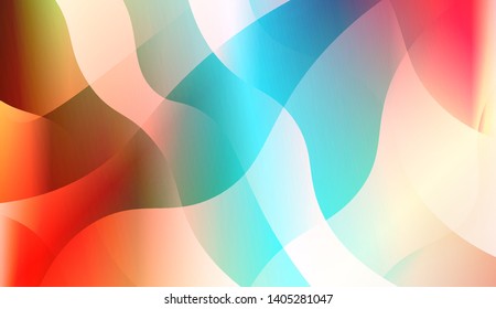 Geometric Wave Shape with Colorful Gradient Color Background Wallpaper. Vector Illustration