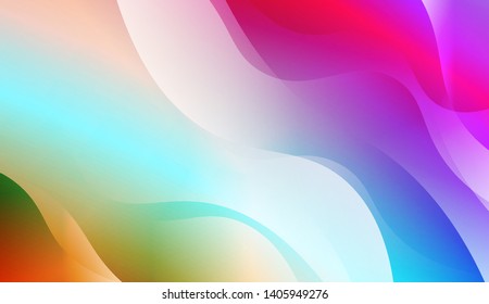 Geometric Wave Shape with Colorful Gradient Color Background Wallpaper. Vector Illustration