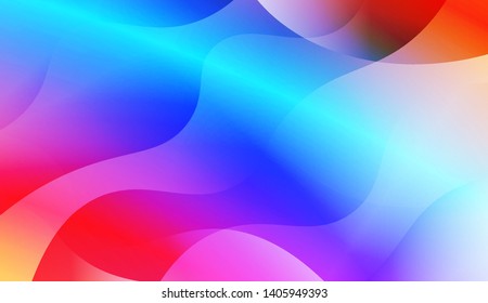Geometric Wave Shape with Colorful Gradient Color Background Wallpaper. Vector Illustration