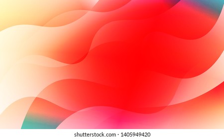 Geometric Wave Shape with Colorful Gradient Color Background Wallpaper. Vector Illustration
