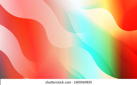 Geometric Wave Shape with Colorful Gradient Color Background Wallpaper. Vector Illustration