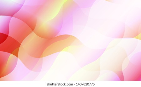 Geometric Wave Shape with Colorful Gradient Color Background Wallpaper. Vector Illustration