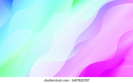 Geometric Wave Shape with Colorful Gradient Color Background Wallpaper. Vector Illustration