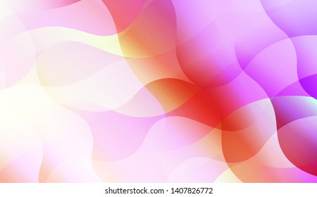 Geometric Wave Shape with Colorful Gradient Color Background Wallpaper. Vector Illustration