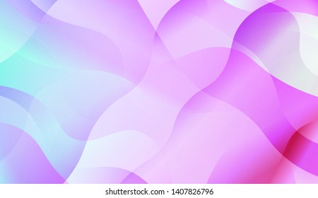 Geometric Wave Shape with Colorful Gradient Color Background Wallpaper. Vector Illustration